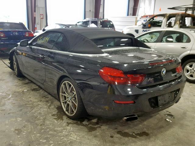 WBALZ3C54CC397661 - 2012 BMW 650 I BLACK photo 3