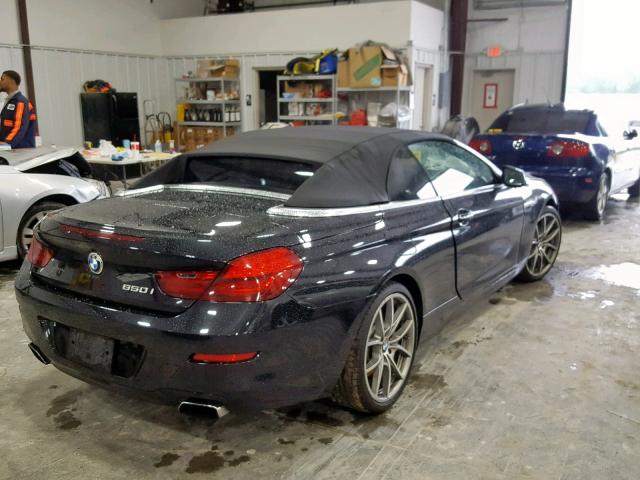 WBALZ3C54CC397661 - 2012 BMW 650 I BLACK photo 4