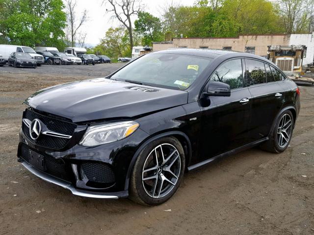 4JGED6EB0HA051295 - 2017 MERCEDES-BENZ GLE COUPE BLACK photo 2