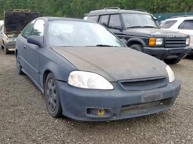 1HGEJ6222YL058787 - 2000 HONDA CIVIC DX CHARCOAL photo 1