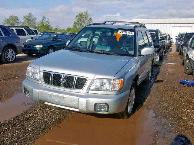 JF1SF65682H704206 - 2002 SUBARU FORESTER S Gümüş foto 2