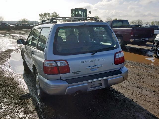 JF1SF65682H704206 - 2002 SUBARU FORESTER S Gümüş foto 3