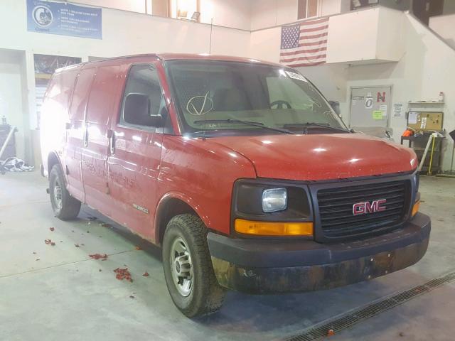 1GTHG35V651167243 - 2005 GMC SAVANA G35 RED photo 1