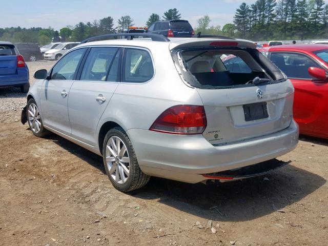 3VWPL8AJ6BM666045 - 2011 VOLKSWAGEN JETTA TDI SILVER photo 3