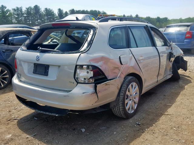 3VWPL8AJ6BM666045 - 2011 VOLKSWAGEN JETTA TDI SILVER photo 4