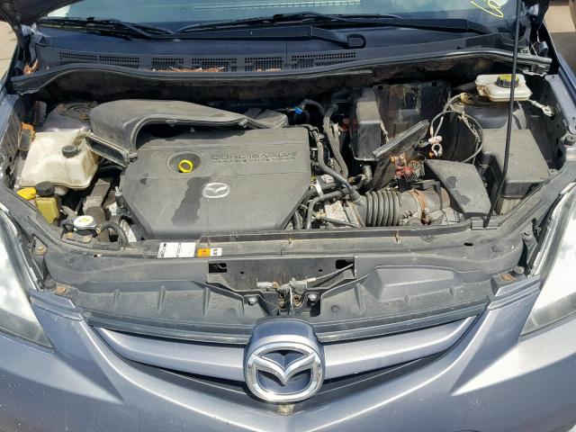 JM1CR29L390344995 - 2009 MAZDA 5 GRAY photo 7