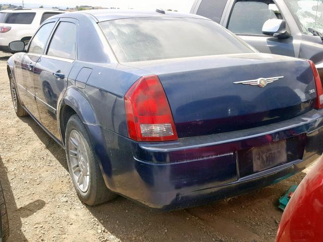 2C3JA43R75H660305 - 2005 CHRYSLER 300 BLUE photo 3