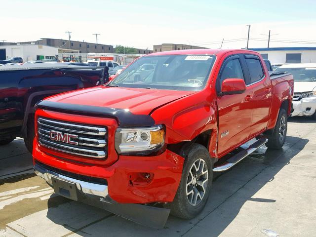 1GTG6CE37G1170622 - 2016 GMC CANYON SLE RED photo 2