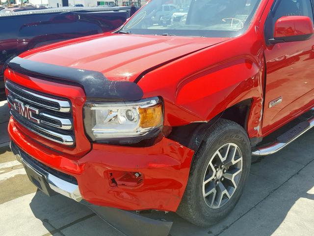 1GTG6CE37G1170622 - 2016 GMC CANYON SLE RED photo 9