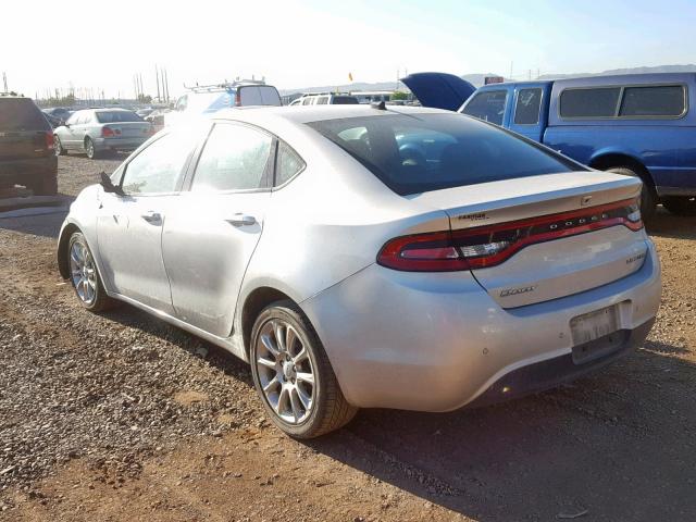 1C3CDFCA6DD133048 - 2013 DODGE DART LIMIT SILVER photo 3