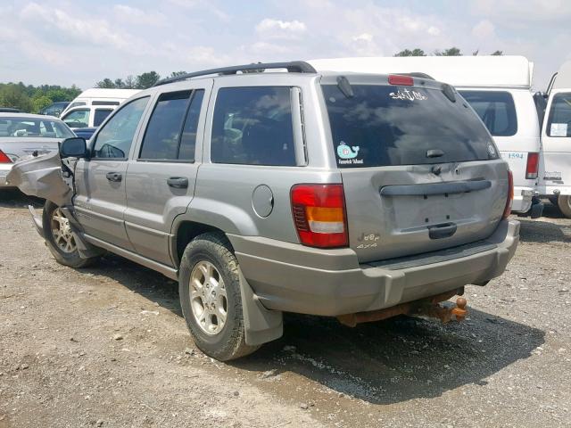 1J4GW58N42C116548 - 2002 JEEP GRAND CHER GRAY photo 3