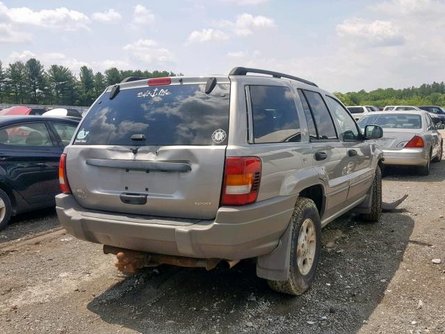 1J4GW58N42C116548 - 2002 JEEP GRAND CHER GRAY photo 4