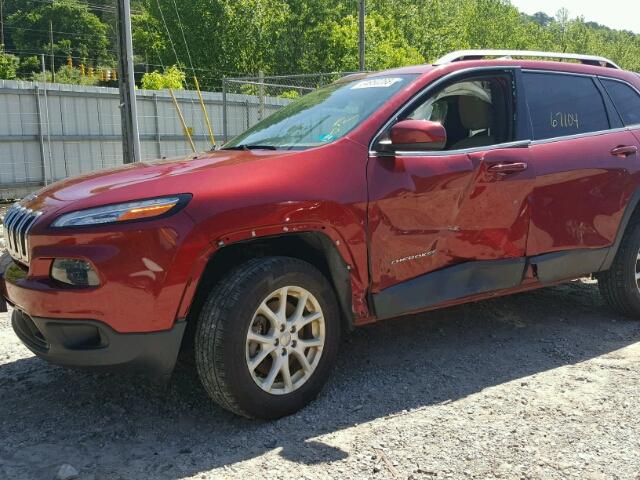 1C4PJMCB5FW552650 - 2015 JEEP CHEROKEE L RED photo 9