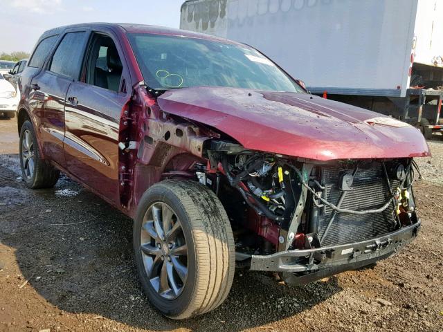 1C4RDJDG9HC870283 - 2017 DODGE DURANGO GT BURGUNDY photo 1