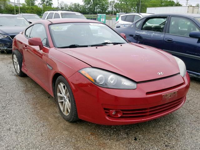 KMHHM66D87U255210 - 2007 HYUNDAI TIBURON GS MAROON photo 1