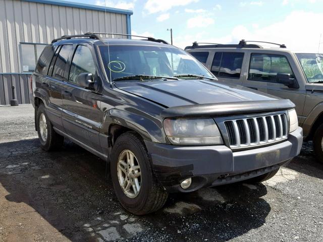 1J4GW48N24C421219 - 2004 JEEP GRAND CHER GRAY photo 1