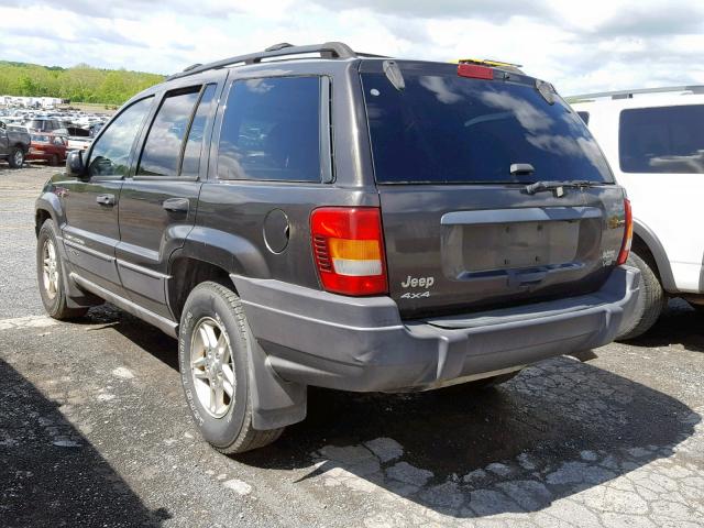 1J4GW48N24C421219 - 2004 JEEP GRAND CHER GRAY photo 3