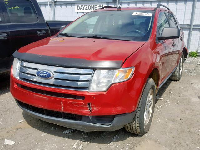 2FMDK3GC0ABB14847 - 2010 FORD EDGE SE RED photo 2