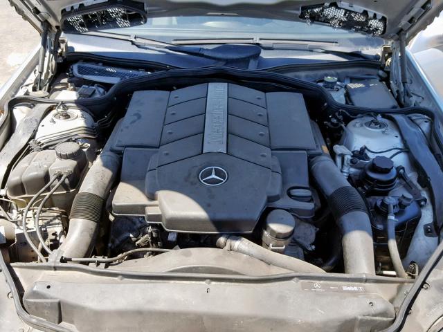 WDBSK75F63F052516 - 2003 MERCEDES-BENZ SL 500R SILVER photo 7