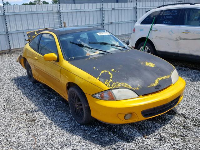 1G1JH12F127476328 - 2002 CHEVROLET CAVALIER L YELLOW photo 1