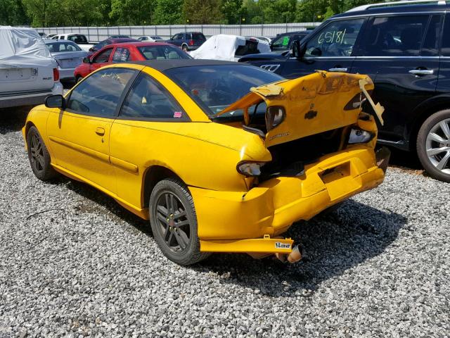 1G1JH12F127476328 - 2002 CHEVROLET CAVALIER L YELLOW photo 3