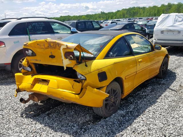 1G1JH12F127476328 - 2002 CHEVROLET CAVALIER L YELLOW photo 4