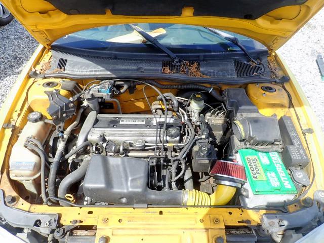 1G1JH12F127476328 - 2002 CHEVROLET CAVALIER L YELLOW photo 7