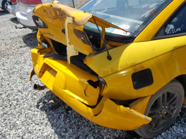 1G1JH12F127476328 - 2002 CHEVROLET CAVALIER L YELLOW photo 9