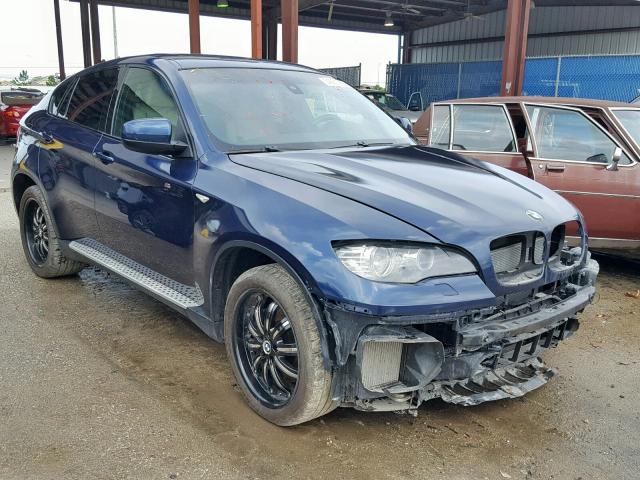 5UXFG83599LZ93388 - 2009 BMW X6 BLUE photo 1