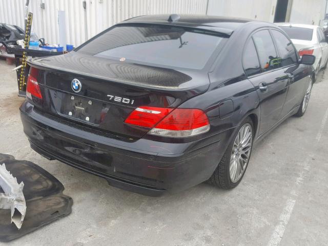 WBAHL83518DT13172 - 2008 BMW 750I BLACK photo 4