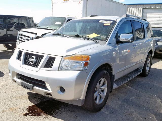 5N1AA0ND1BN615249 - 2011 NISSAN ARMADA SV SILVER photo 2