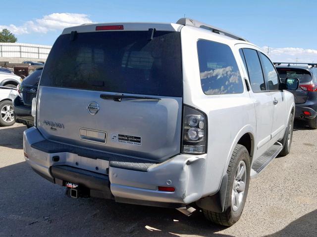 5N1AA0ND1BN615249 - 2011 NISSAN ARMADA SV SILVER photo 4