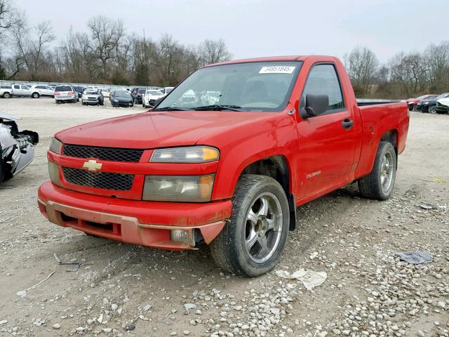 1GCCS148258292529 - 2005 CHEVROLET COLORADO RED photo 2