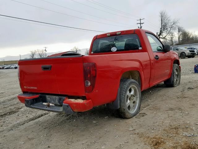 1GCCS148258292529 - 2005 CHEVROLET COLORADO RED photo 4