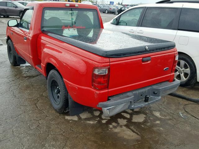 1FTYR10C51PA68084 - 2001 FORD RANGER RED photo 3