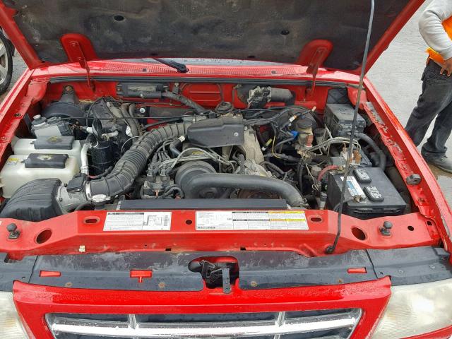 1FTYR10C51PA68084 - 2001 FORD RANGER RED photo 7