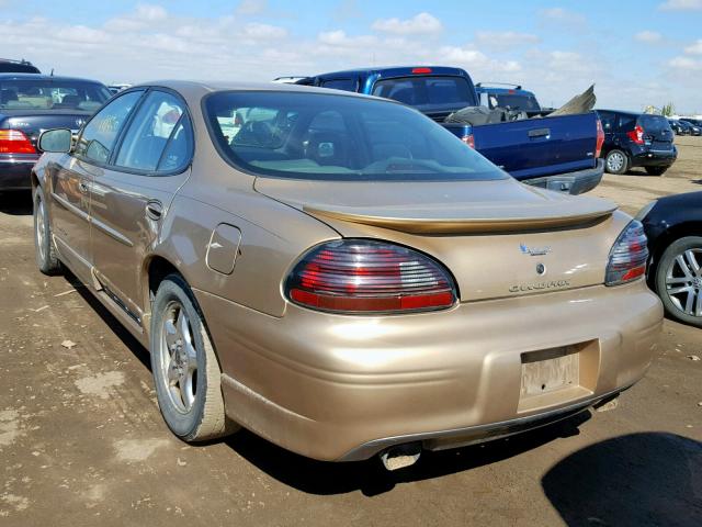 1G2WP52K9XF342527 - 1999 PONTIAC GRAND PRIX 金色 照片 3