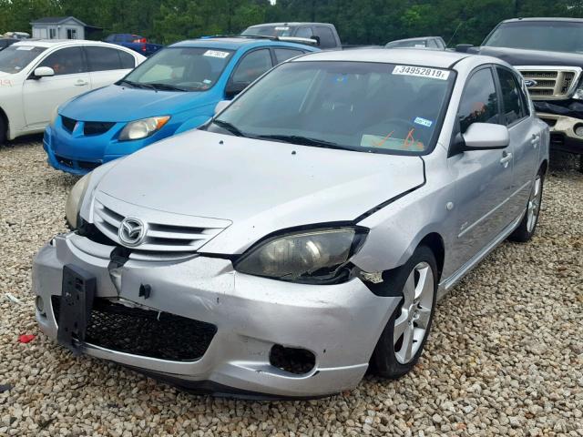 JM1BK143X51256144 - 2005 MAZDA 3 HATCHBAC SILVER photo 2