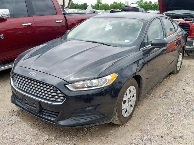 1FA6P0G76E5361337 - 2014 FORD FUSION S BLACK photo 2