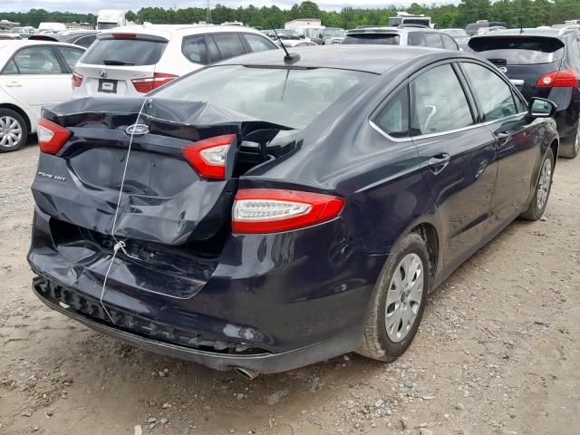 1FA6P0G76E5361337 - 2014 FORD FUSION S BLACK photo 4