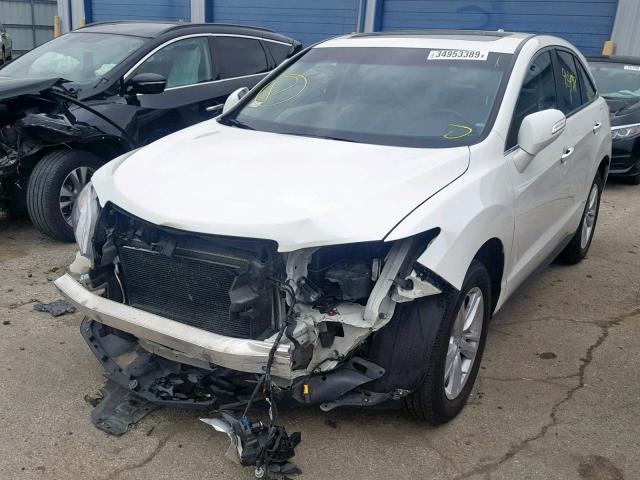 5J8TB3H52FL001622 - 2015 ACURA RDX TECHNO WHITE photo 2