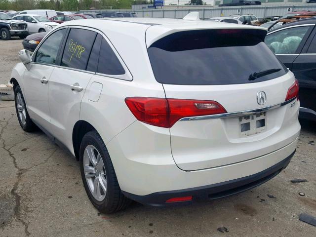 5J8TB3H52FL001622 - 2015 ACURA RDX TECHNO WHITE photo 3