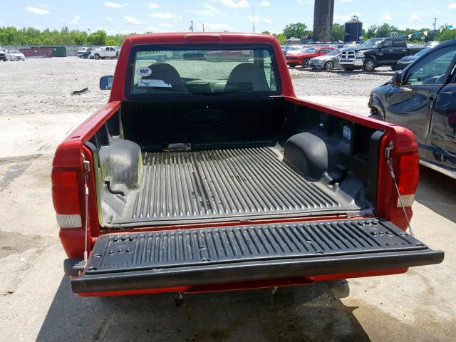 1FTYR10C5YPC01484 - 2000 FORD RANGER RED photo 6