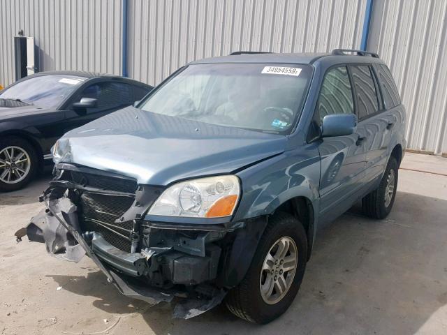 2HKYF18445H555073 - 2005 HONDA PILOT EX GRAY photo 2