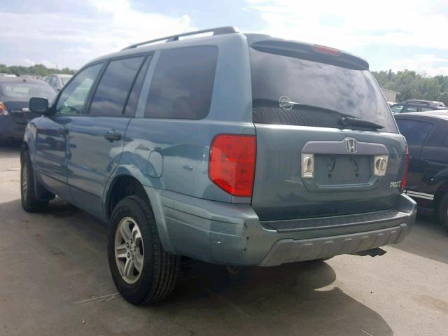 2HKYF18445H555073 - 2005 HONDA PILOT EX GRAY photo 3