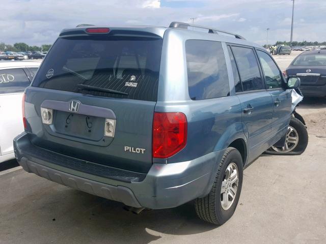 2HKYF18445H555073 - 2005 HONDA PILOT EX GRAY photo 4