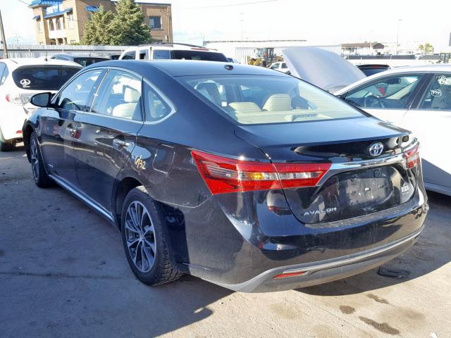 4T1BD1EB6JU062649 - 2018 TOYOTA AVALON HYB BLACK photo 3