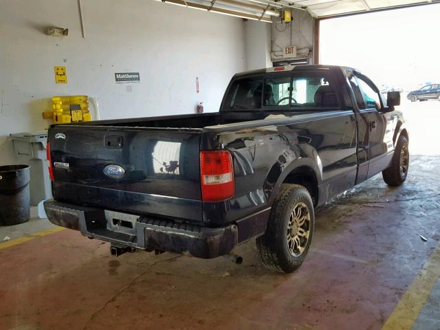 1FTRF12217KC38433 - 2007 FORD F150 BLACK photo 4