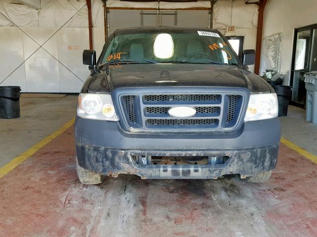 1FTRF12217KC38433 - 2007 FORD F150 BLACK photo 9