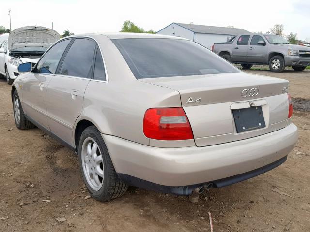 WAUED28DXWA191522 - 1998 AUDI A4 2.8 QUA GOLD photo 3